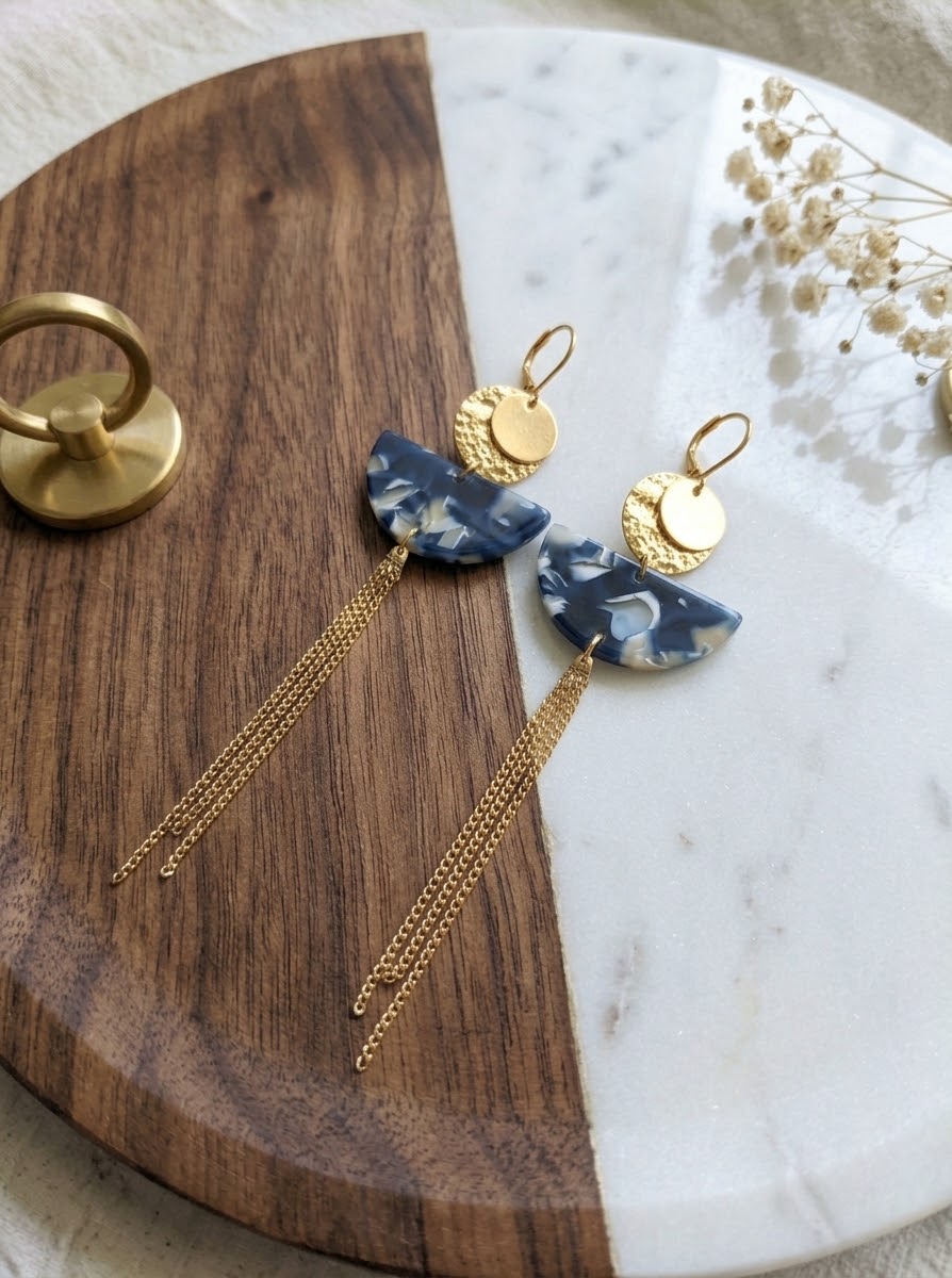 Boucles d’oreilles Onde Céleste