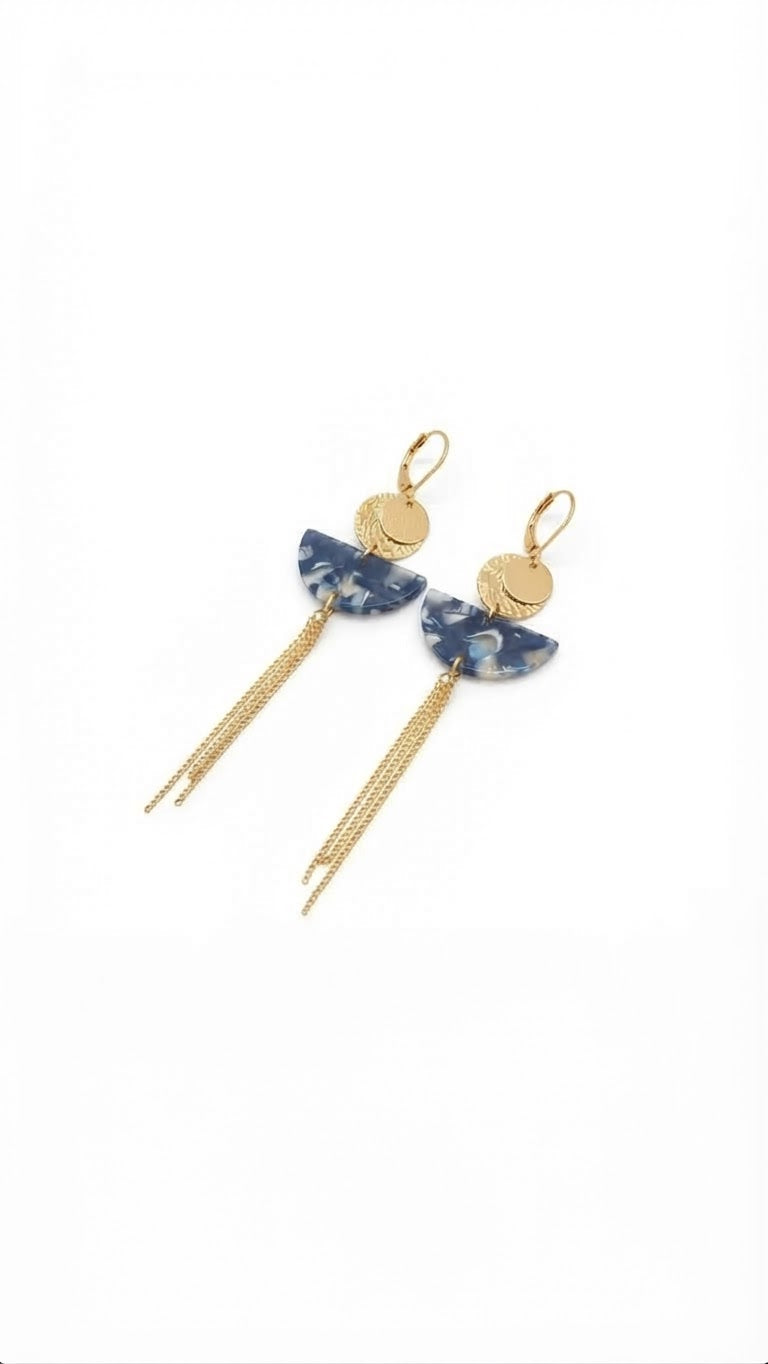 Boucles d’oreilles Onde Céleste