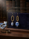 Boucles d’oreilles Romance Bleue